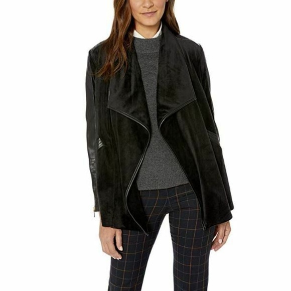 Calvin Klein Jackets & Blazers - Calvin Klein 3X Black Vegan Leather Jacket H8-05